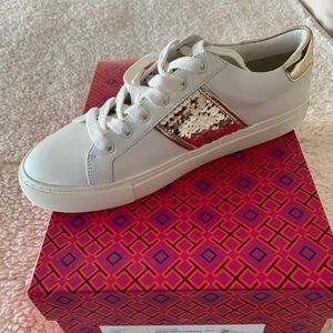 Tory Burch Carter Lace Up Sneaker, Calf Leather